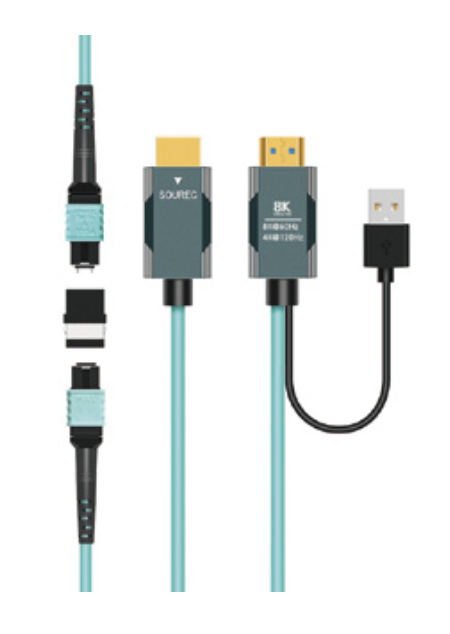 8K HDMI 2.1 Fiber Optic Cable  MPO 48Gbps